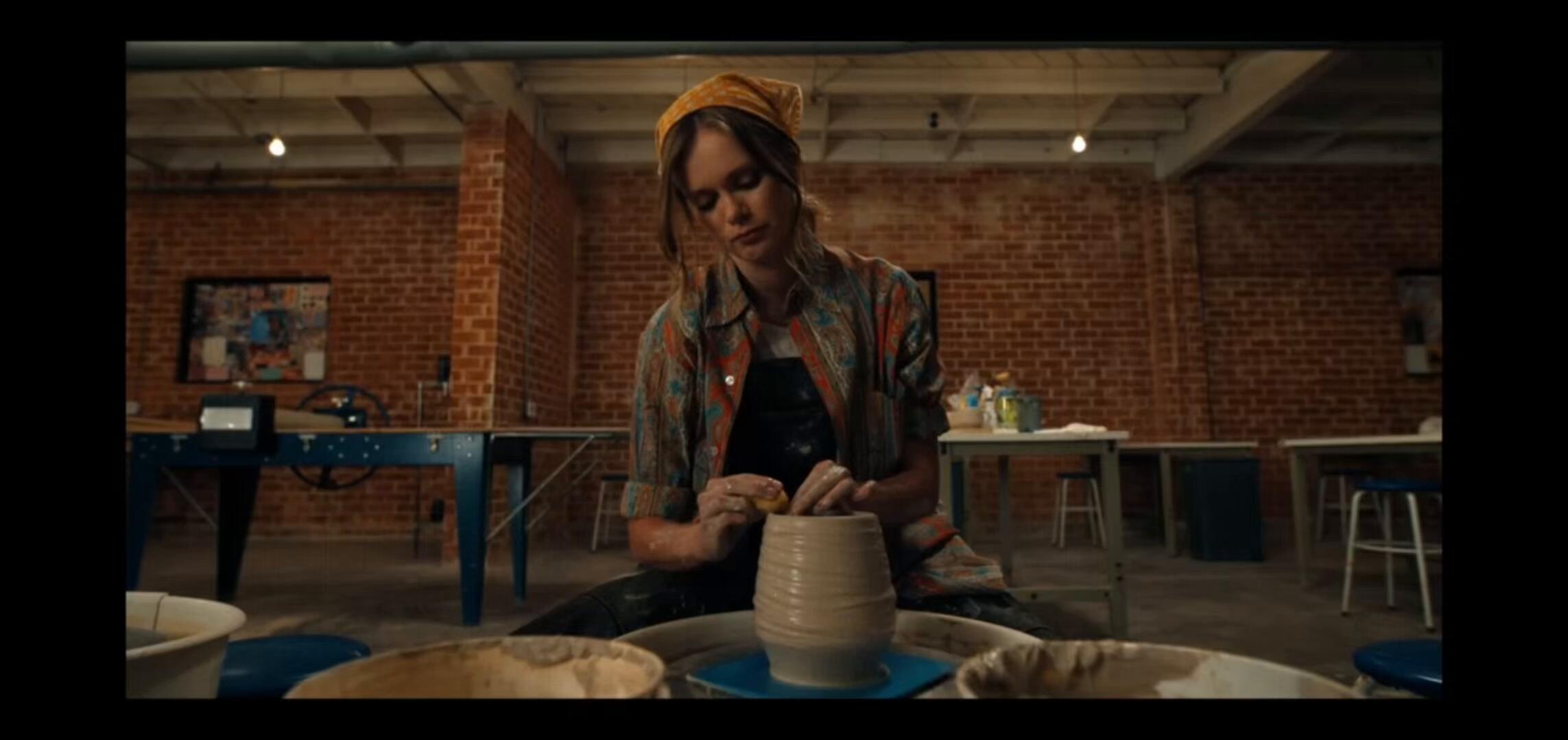 Sarah Alonzo - Based on a True Story - Pottery scene - pottery set coordination - pottery set dressing